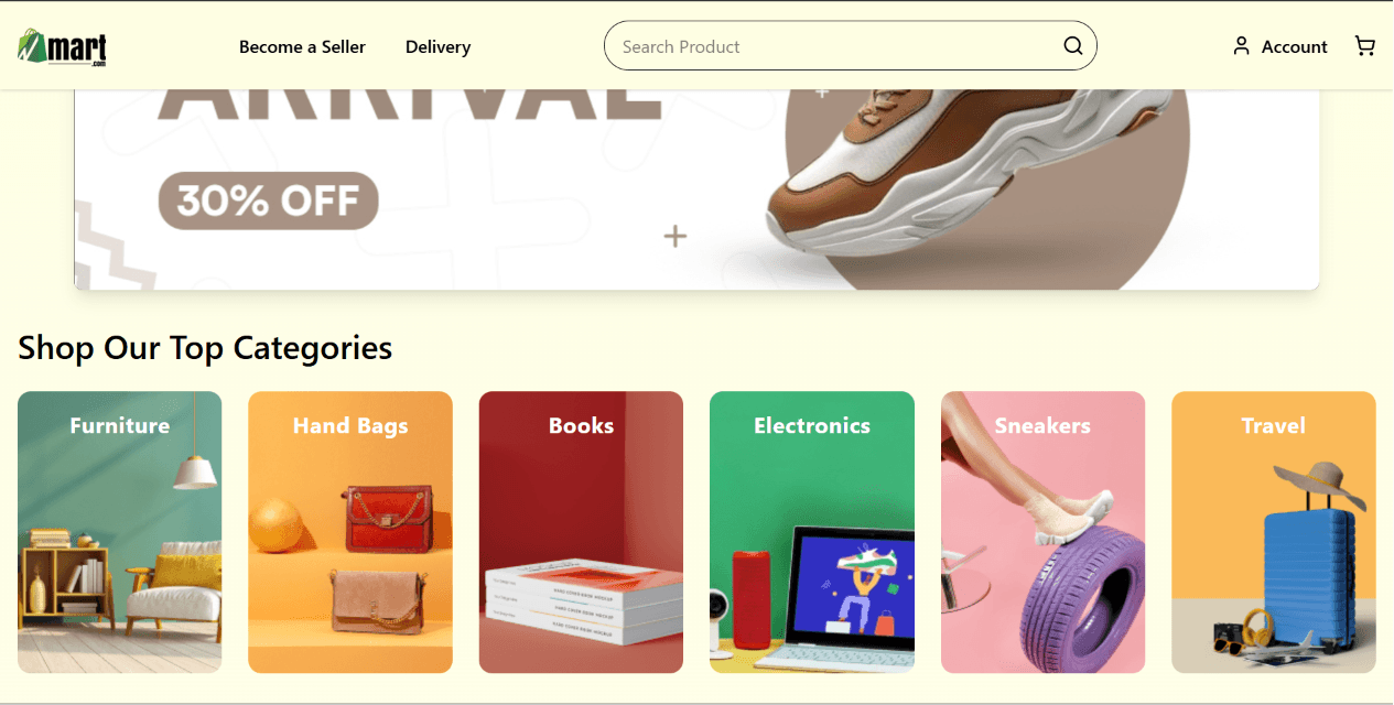 Naulo Mart modern e-commerce interface