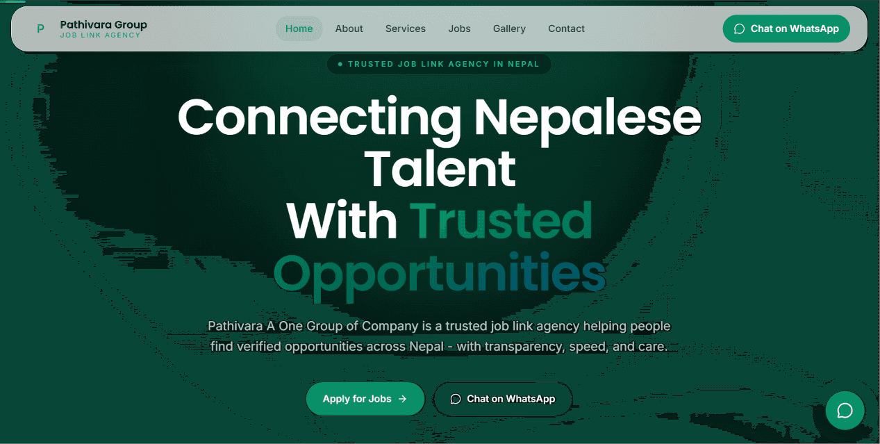 Pathibhara Job Link Solution recruitment platform